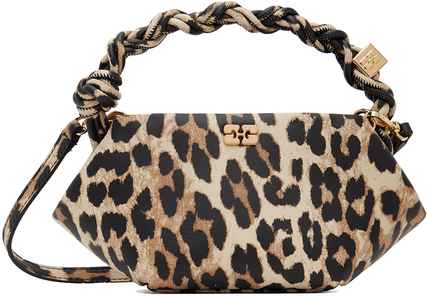 Beige Leopard Mini Bou Bag