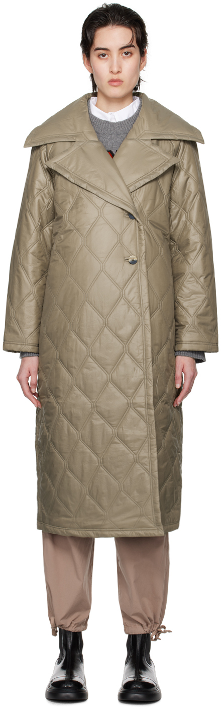 Brown Quilted Coat