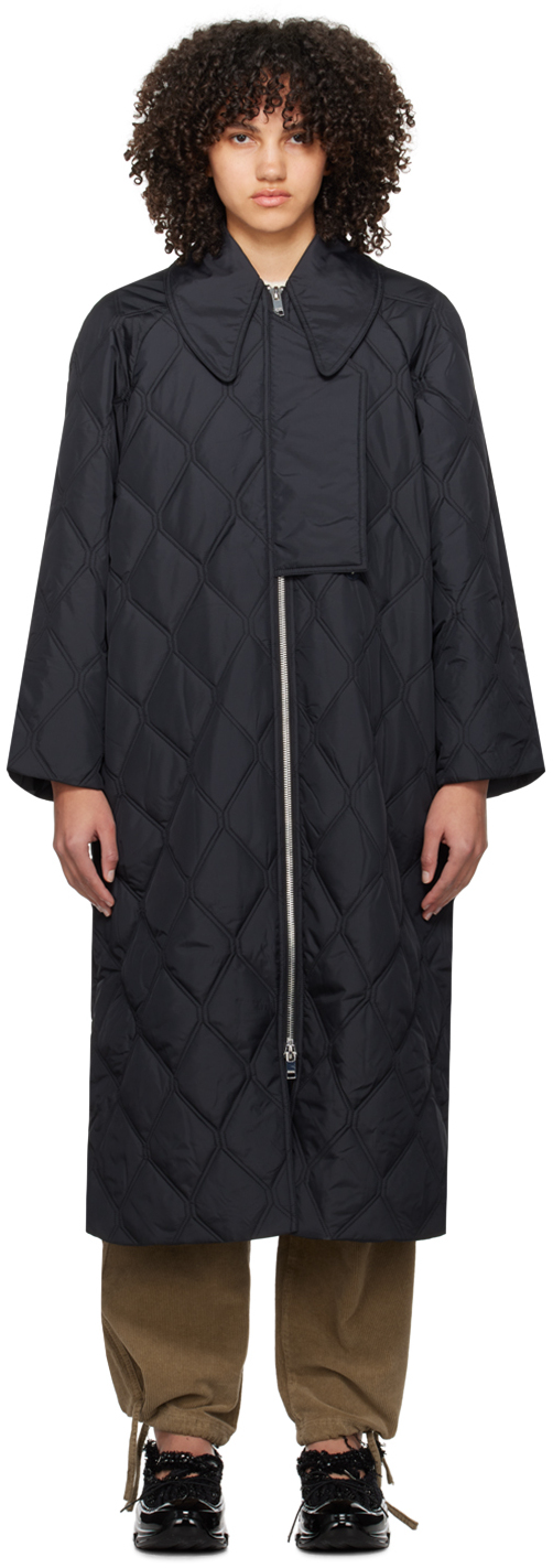 Black Quilt Coat