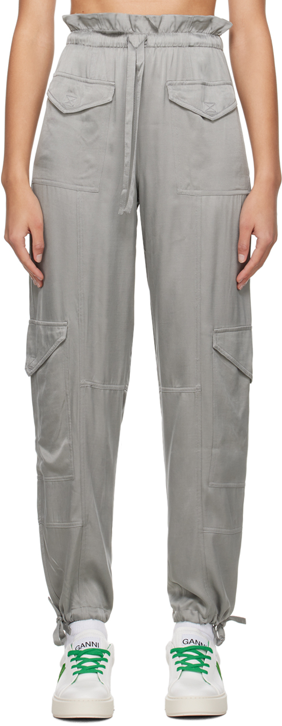 Gray Washed Trousers