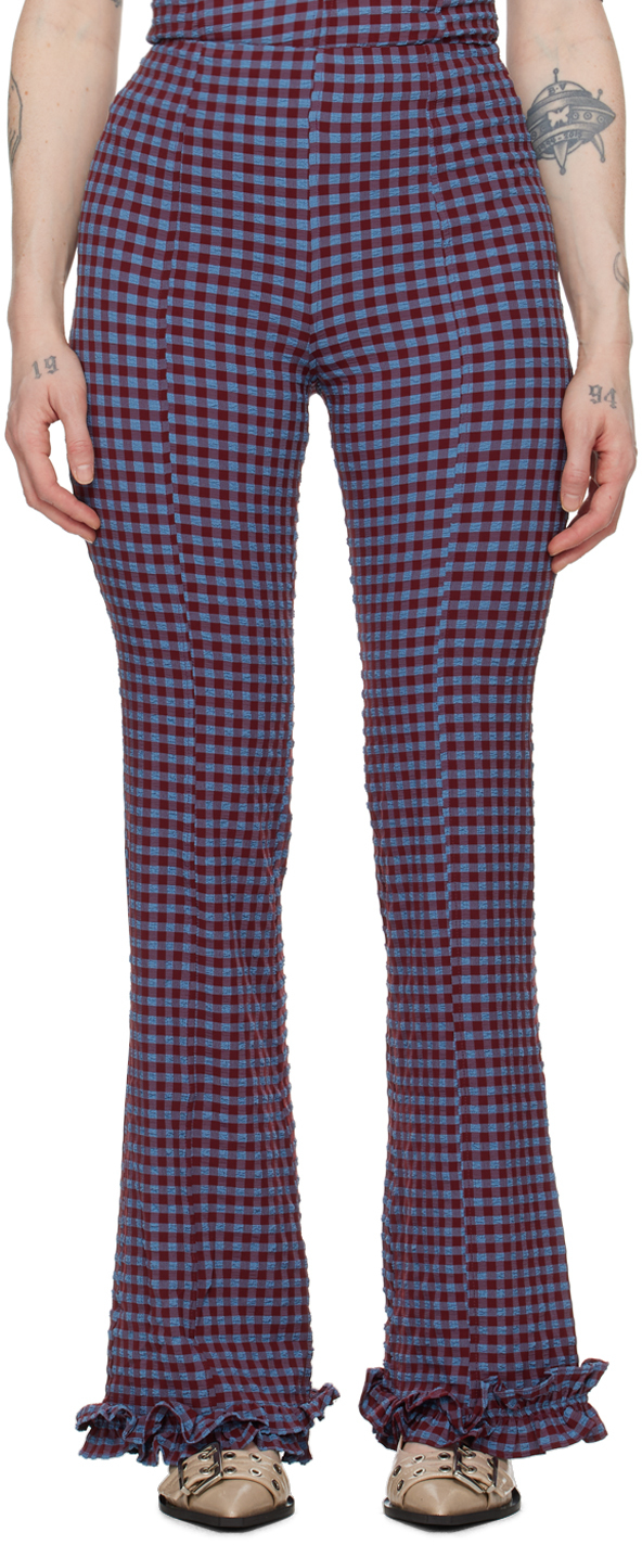 Blue & Red Check Trousers
