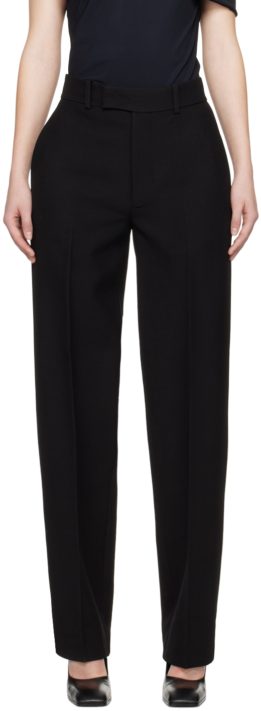 Rohe Black Tailored Trousers In 138 Noir