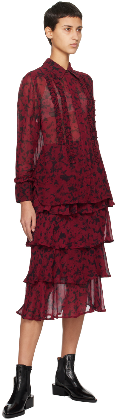 Red & Black Printed Shirt