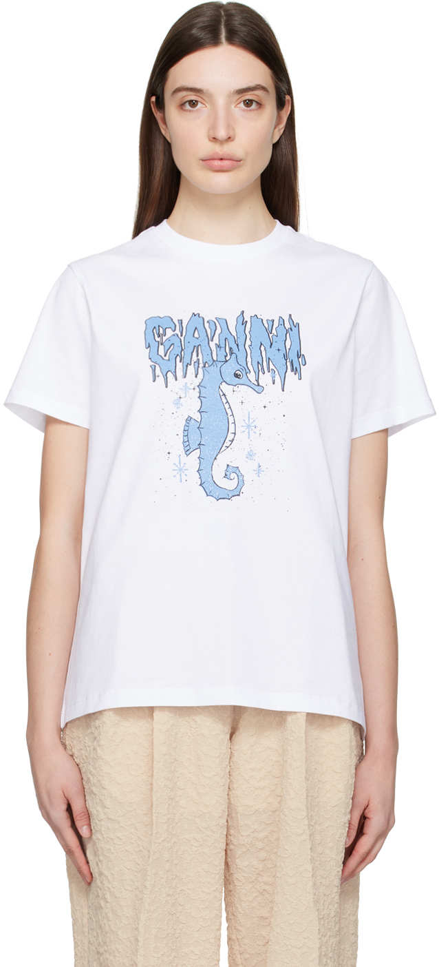 White Seahorse T-Shirt