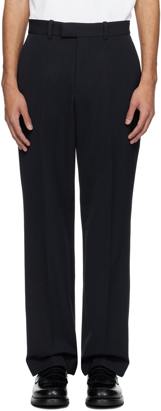 Rohe Navy Classic Trousers In 102 Navy