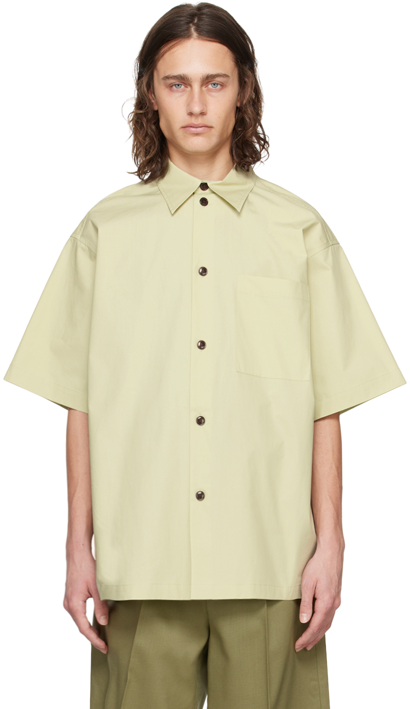 Rohe Green Patch Pocket Shirt In 074 Mist