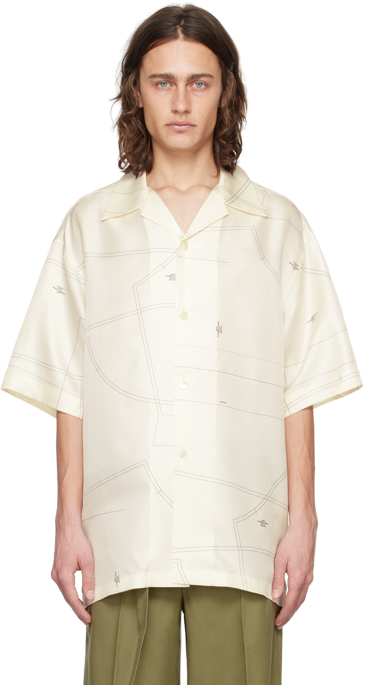 Rohe White Structured Shirt In 368 Patternmaking