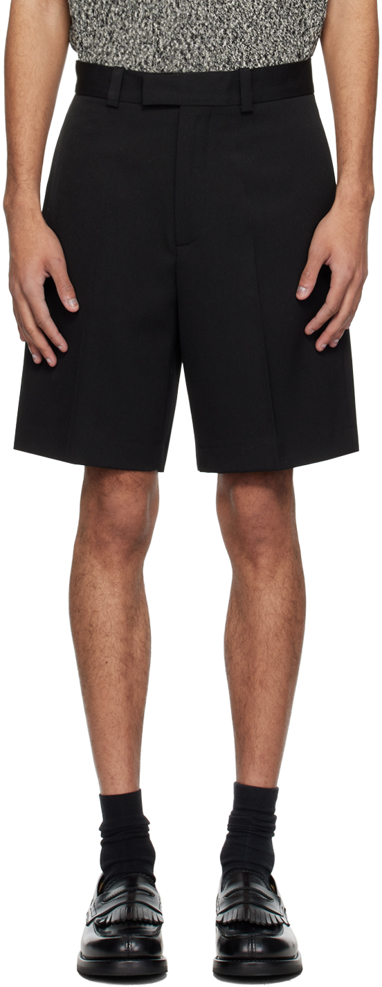 Rohe Black Tailored Shorts In 138 Noir