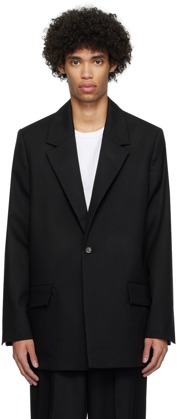 Rohe Black Tailored Blazer In 138 Noir