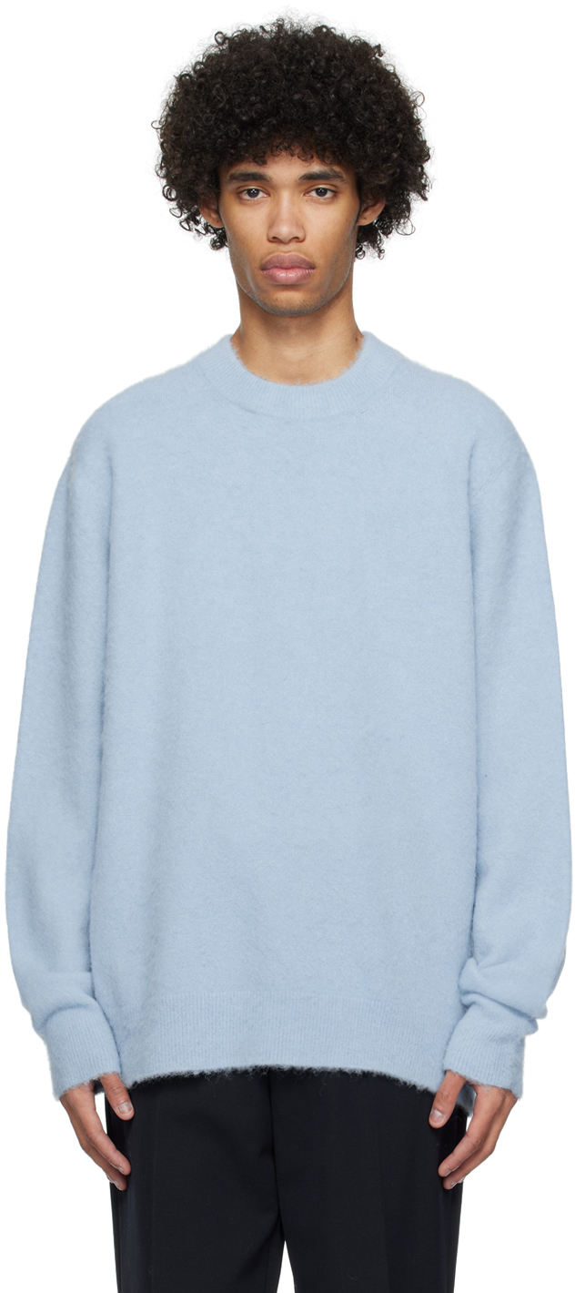 Shop Rohe Blue Crewneck Sweater In 214 Sky