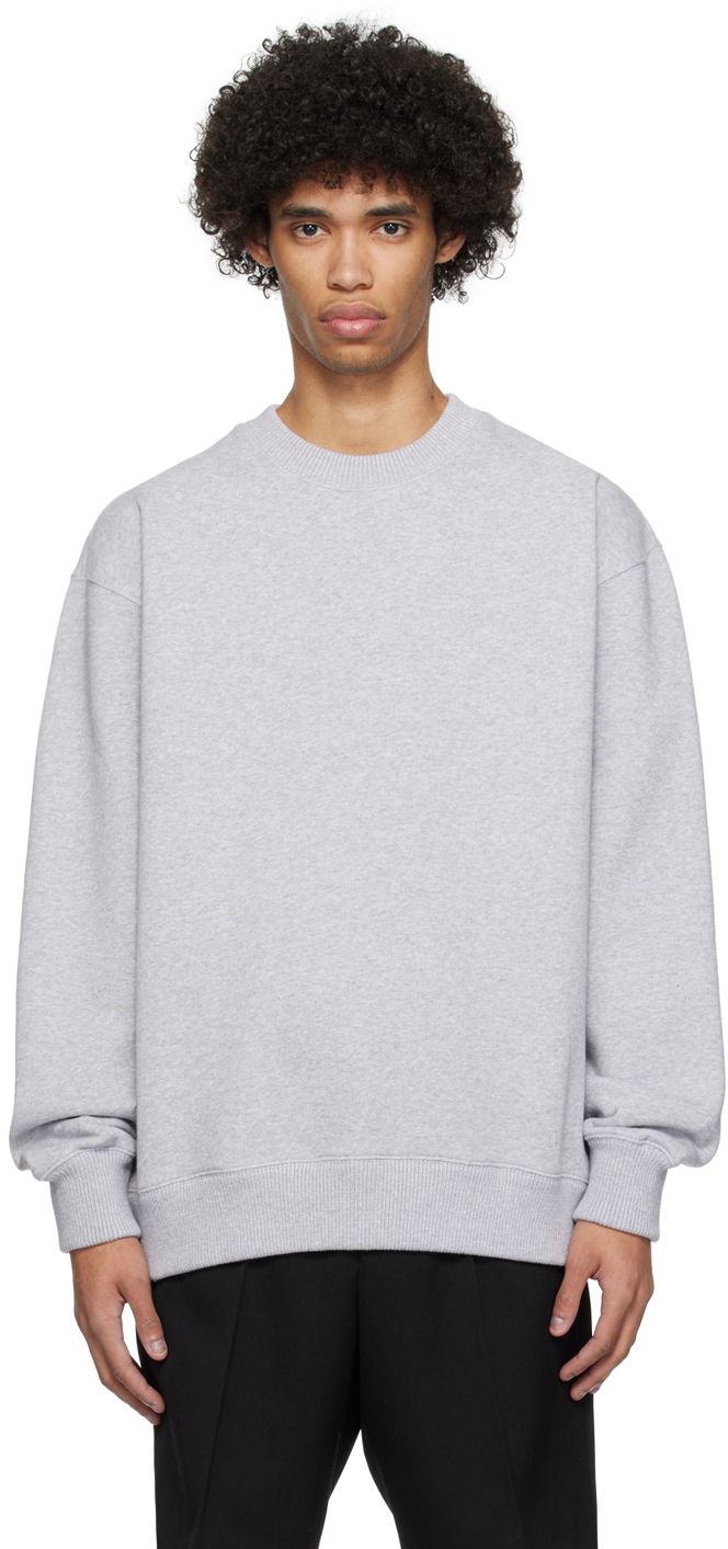 Rohe Gray Crewneck Sweatshirt In 928 Light Grey Melan
