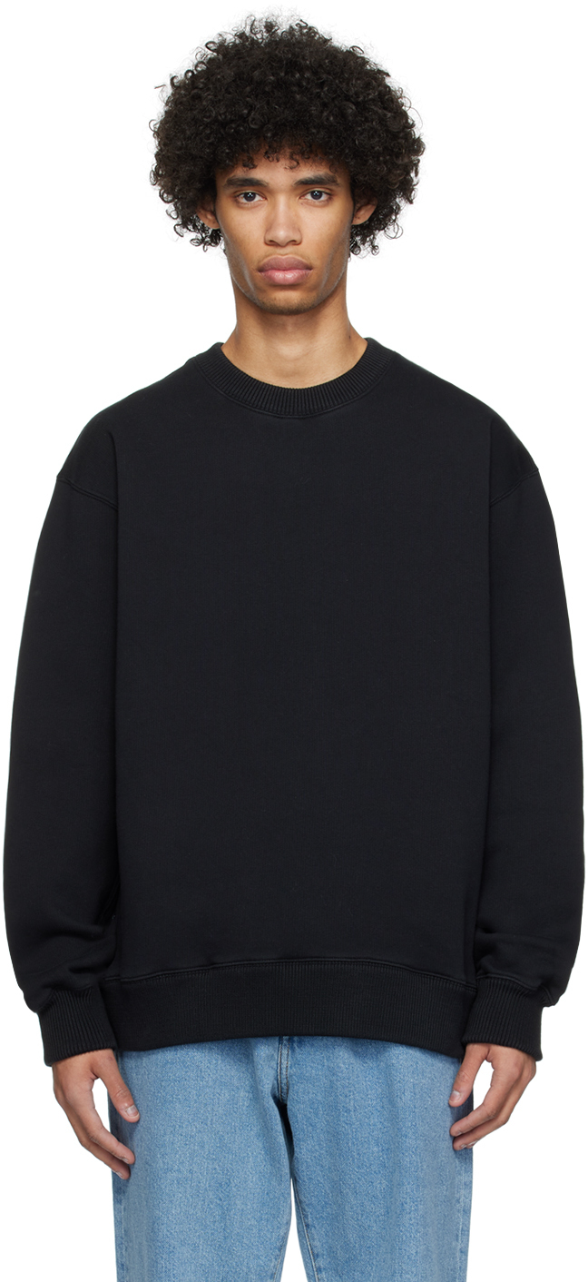 Rohe Black Crewneck Sweatshirt In 138 Noir