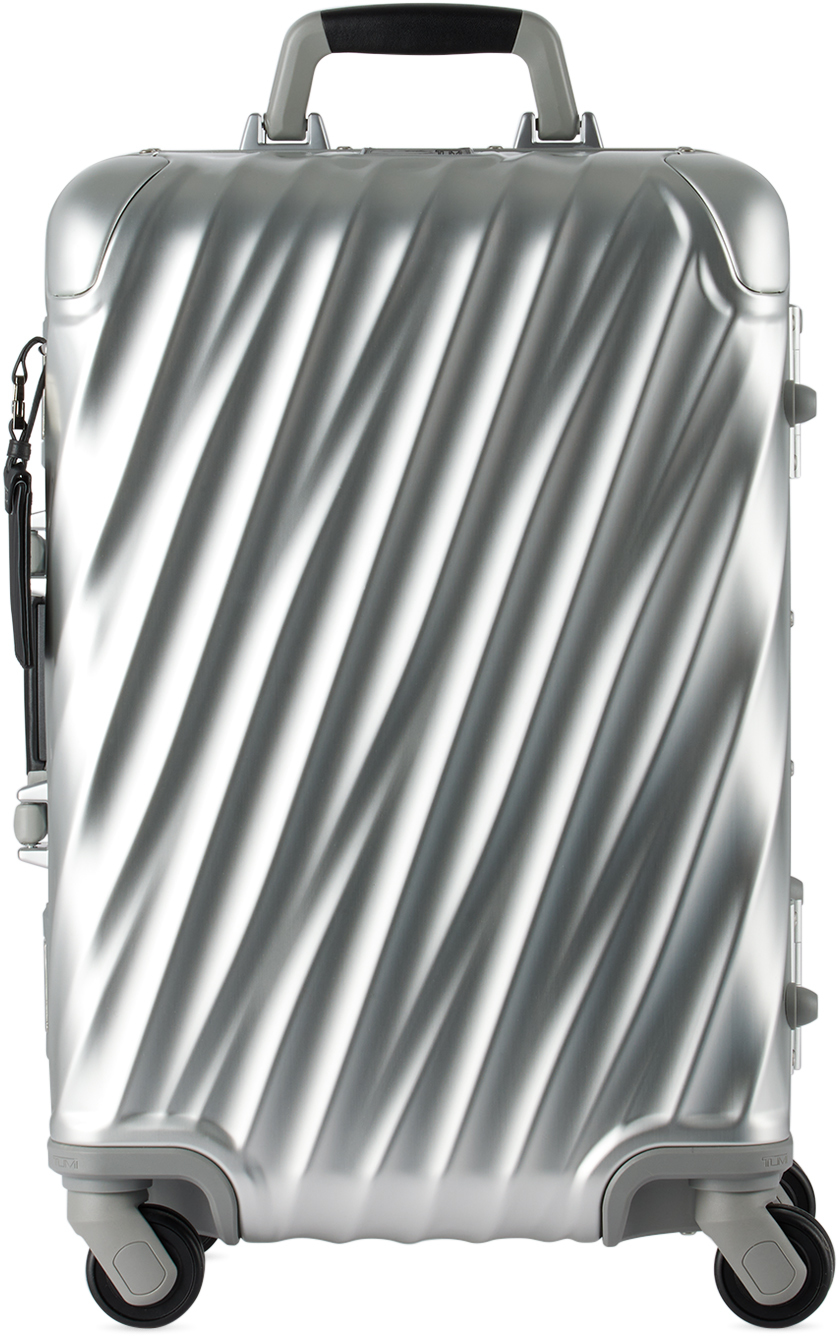 Tumi Silver 19 Degree Aluminium International CarryOn Case SSENSE