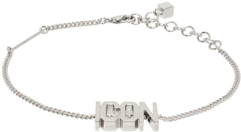 Silver 'Icon' Evening Bracelet