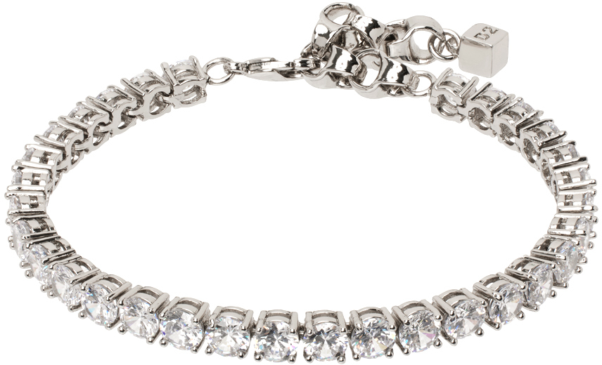 Dsquared2 Silver Classic Bracelet In M1319 Silver+crystal