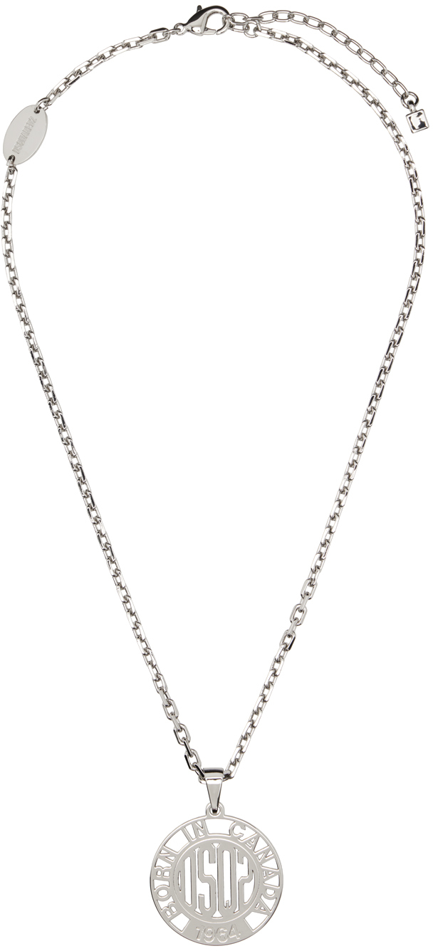 Silver Dsq2 Necklace