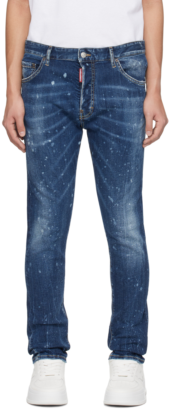 Jeans Dsquared2 Bleu Clair Taille 42 - Coupe Boyfriend Occasion Très Bon État