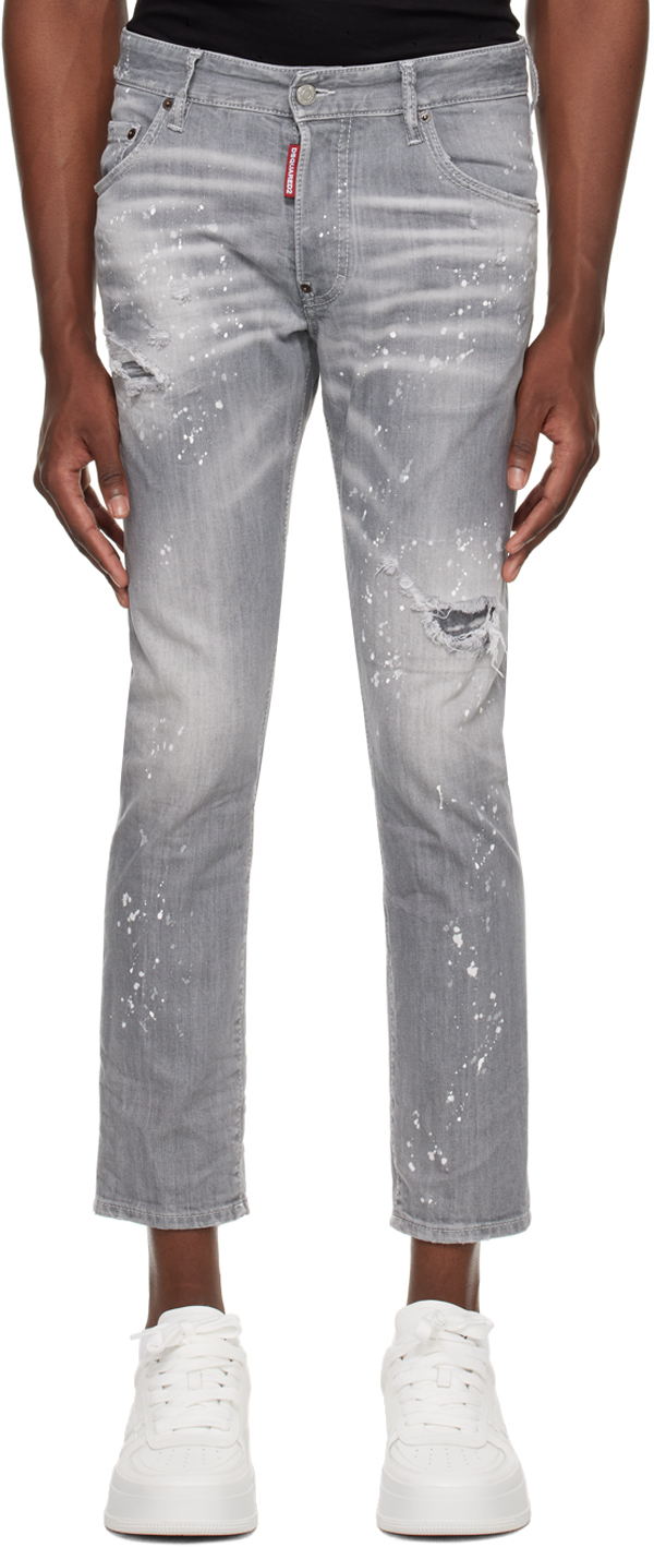 Dsquared2 Gray Skater Jeans In 852 Grey