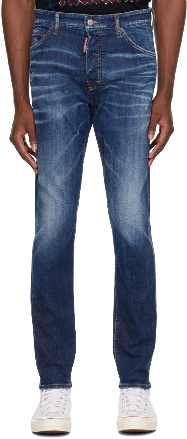 Dsquared2 Indigo Cool Guy Jeans In 470 Navy Blue