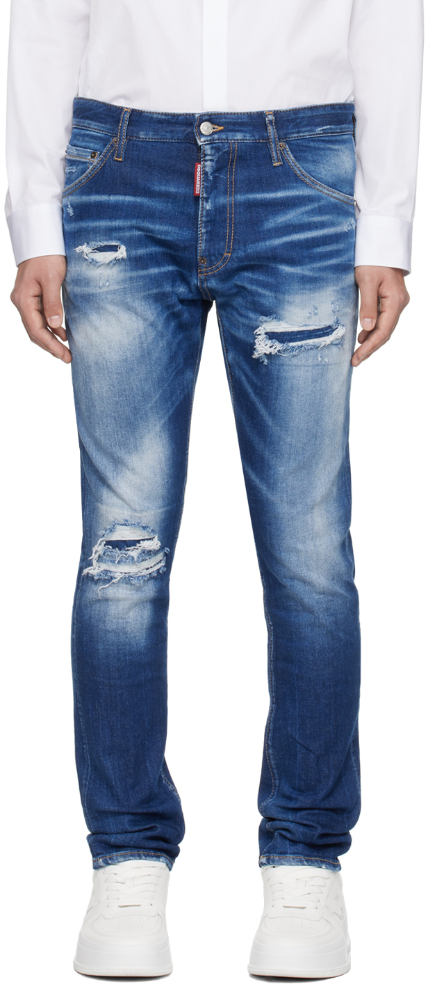 Dsquared2 Navy Cool Guy Jeans In 470 Navy Blue