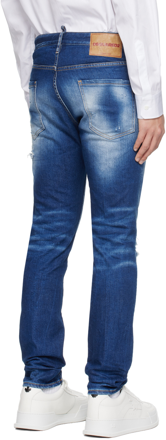 Dsquared2 Navy Cool Guy Jeans In 470 Navy Blue