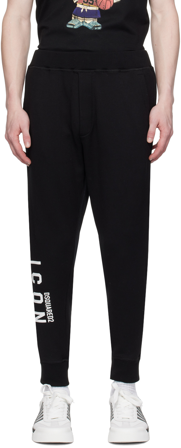 Black 'Icon' Ski Sweatpants