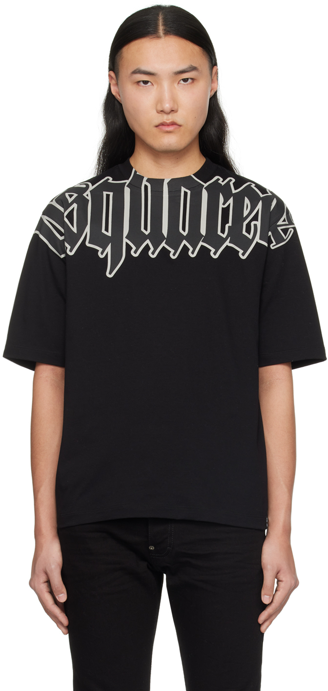 DSQUARED2: cotton t-shirt - Black  Dsquared2 t-shirt S74GD1156S23009  online at