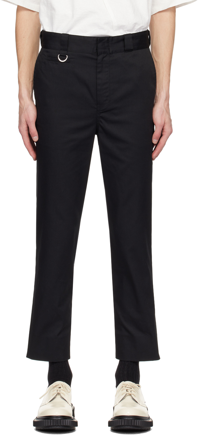 Black Appliqué Trousers by the Shepherd UNDERCOVER on Sale