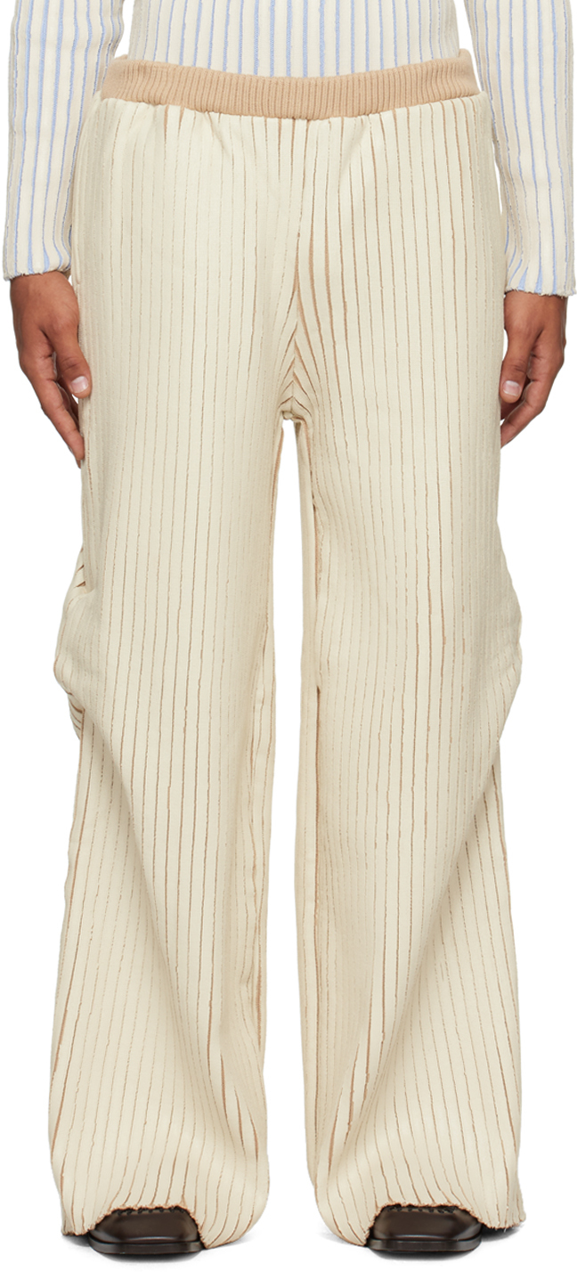 SSENSE Exclusive Off-White & Beige Trousers