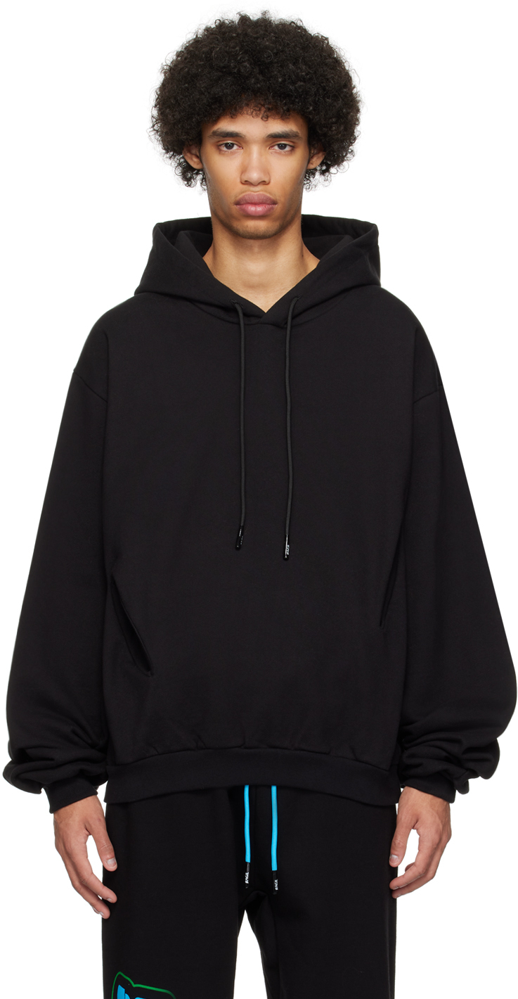 Black Off Pocket Hoodie