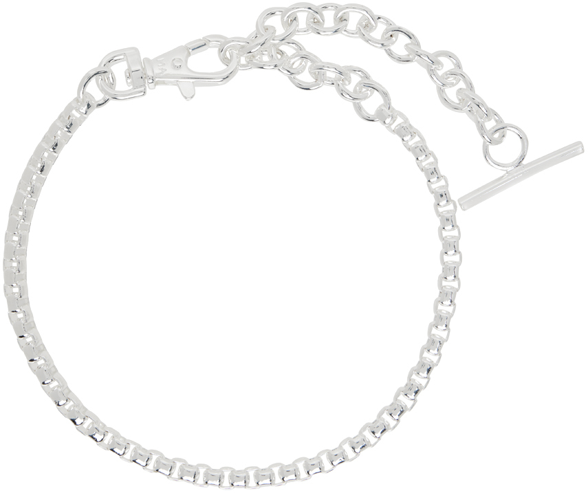 SSENSE Exclusive Silver Aris Boxer Chain Necklace