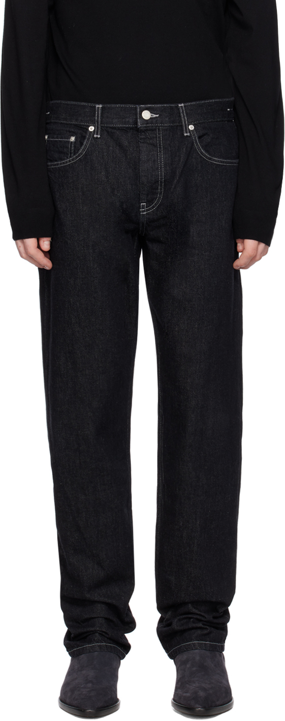 Helmut Lang 98 Classic Relaxed Fit Jeans In Black Rinse