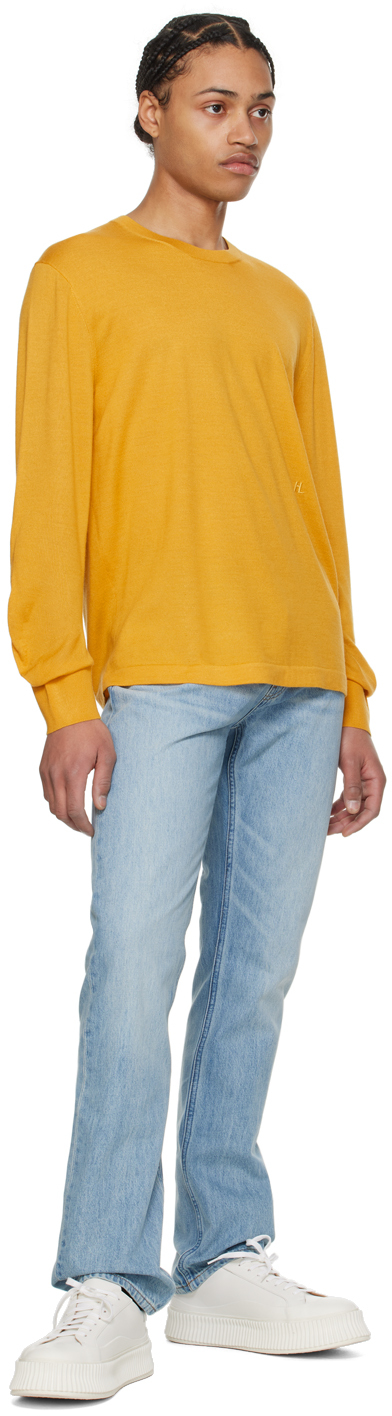 Helmut Lang Blue Low-rise Jeans In Light Indigo