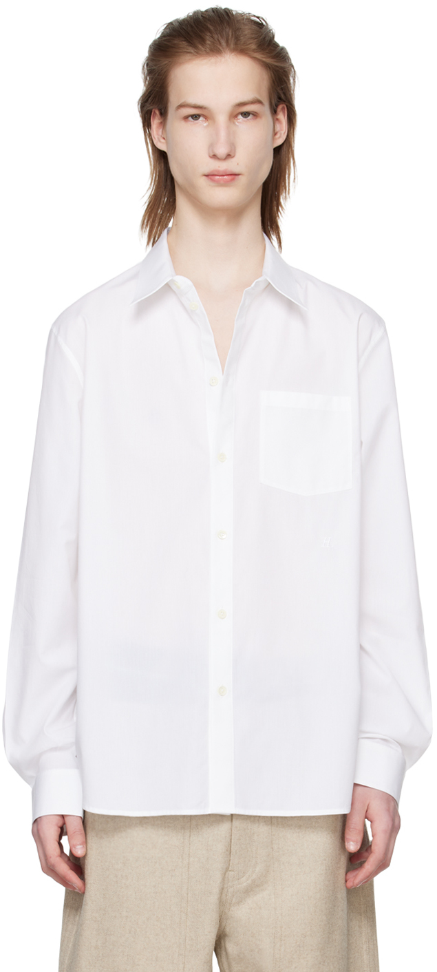 Shop Helmut Lang White Classic Shirt In White - 100