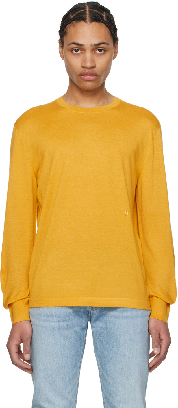 Yellow helmut lang sales shirt