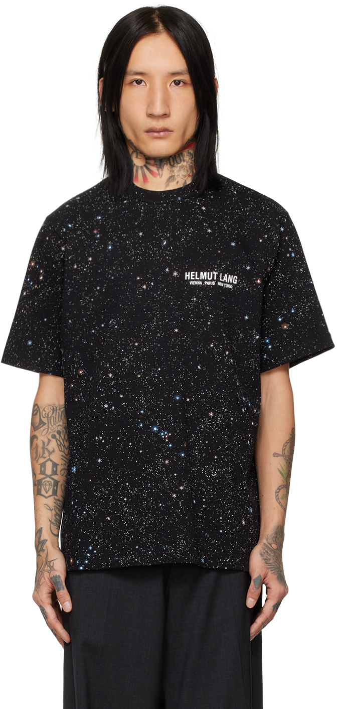 Shop Helmut Lang Black Space T-shirt