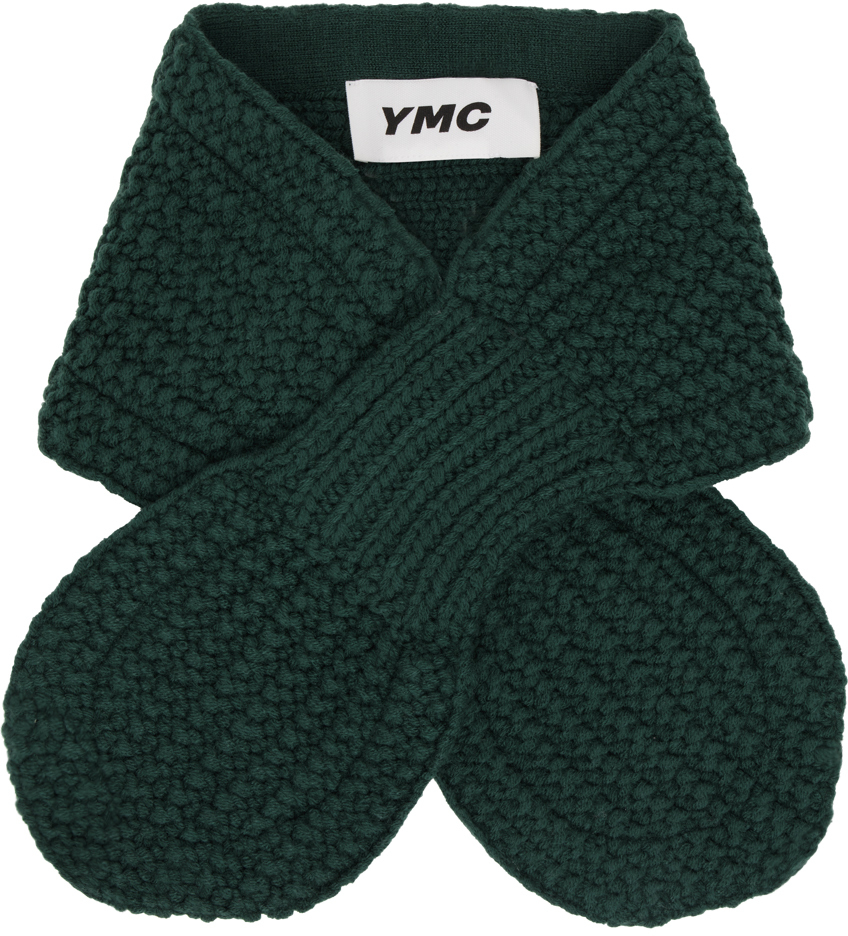 Ymc You Must Create Green Mini Slot Scarf In 30-green