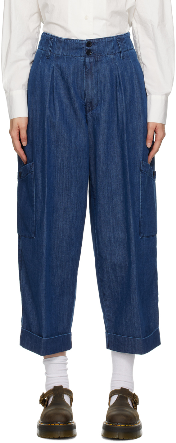 【関税込み】YMC ブルー Grease ジーンズ Blue Grease Jeans by YMC on Sale