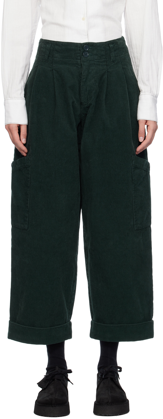 Ymc You Must Create Green Grease Trousers In 30-green