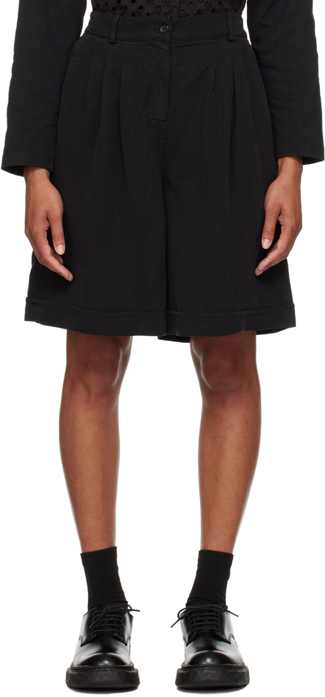 YMC YOU MUST CREATE BLACK LONG WALKING SHORTS 