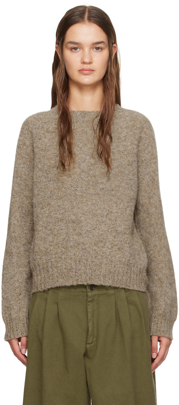 Ymc You Must Create Beige Jets Sweater In 20-natural