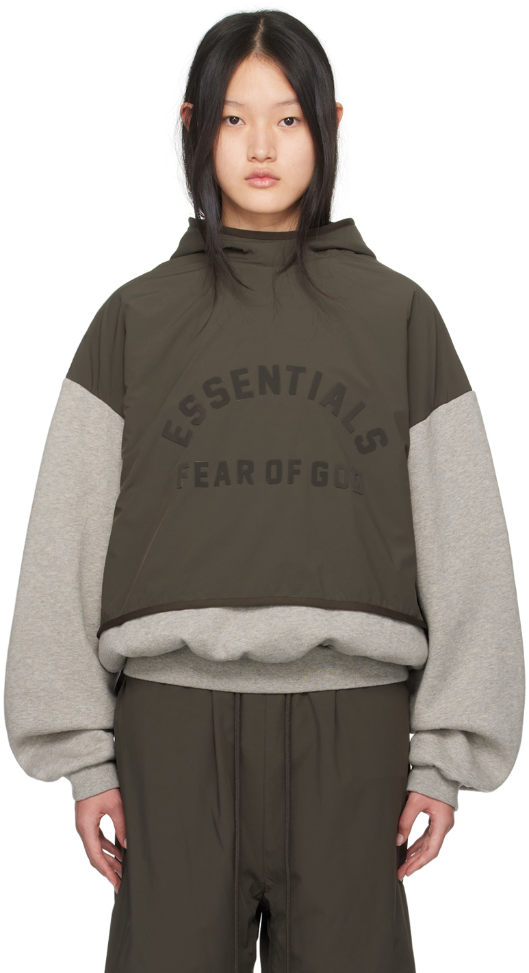 Fear of God Essentials Half Zip Hoodie - Essentials Clothing