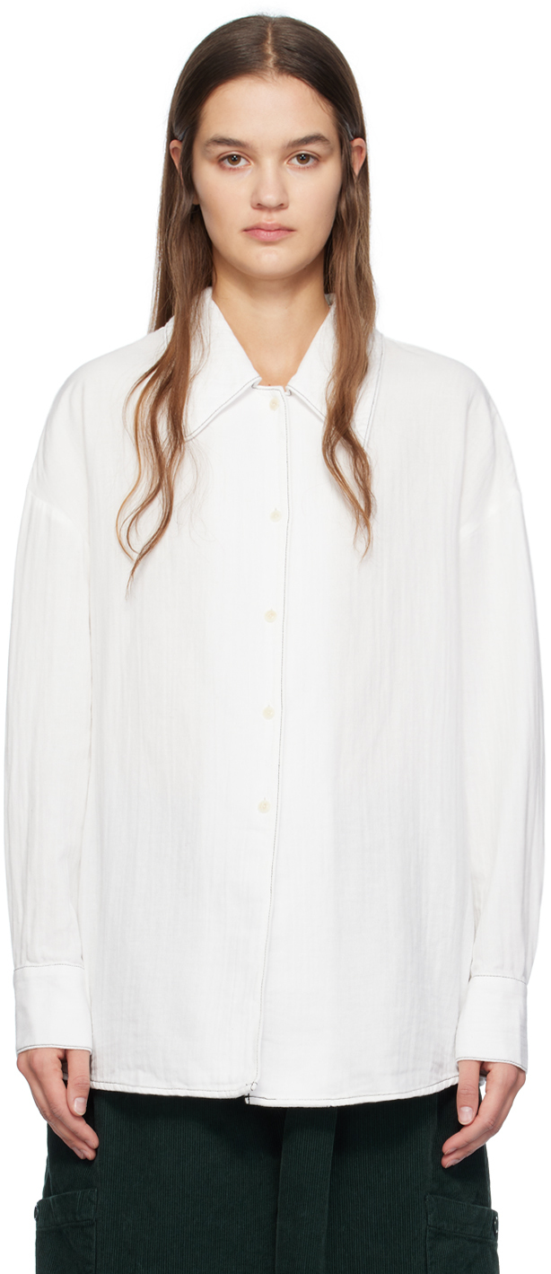Ymc You Must Create White Lena Shirt In 10-white