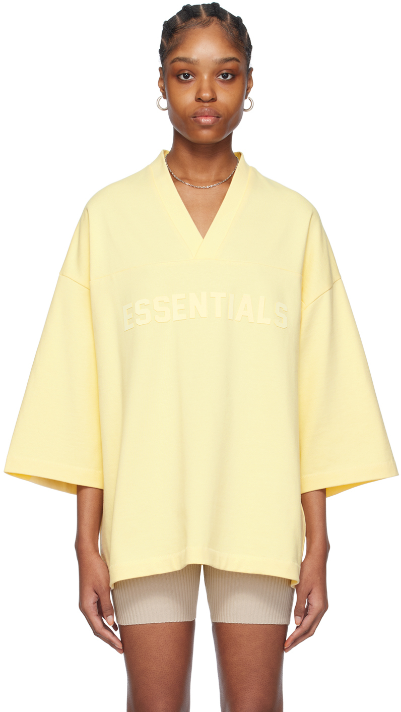 Yellow Football T-Shirt by Fear of God ESSENTIALS on Sale