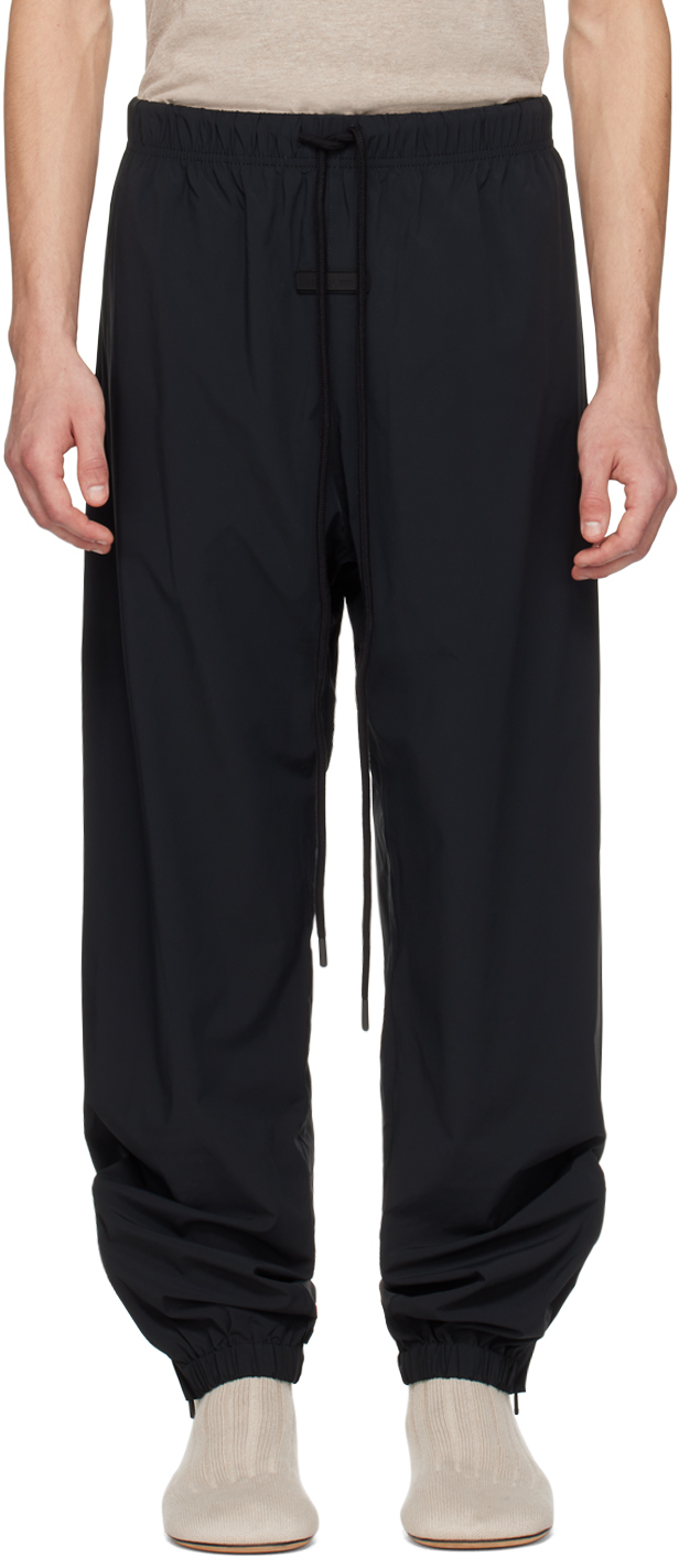 Black Drawstring Track Pants