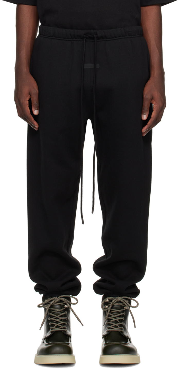 Fear of God ESSENTIALS Black Drawstring Sweatpants Smart Closet