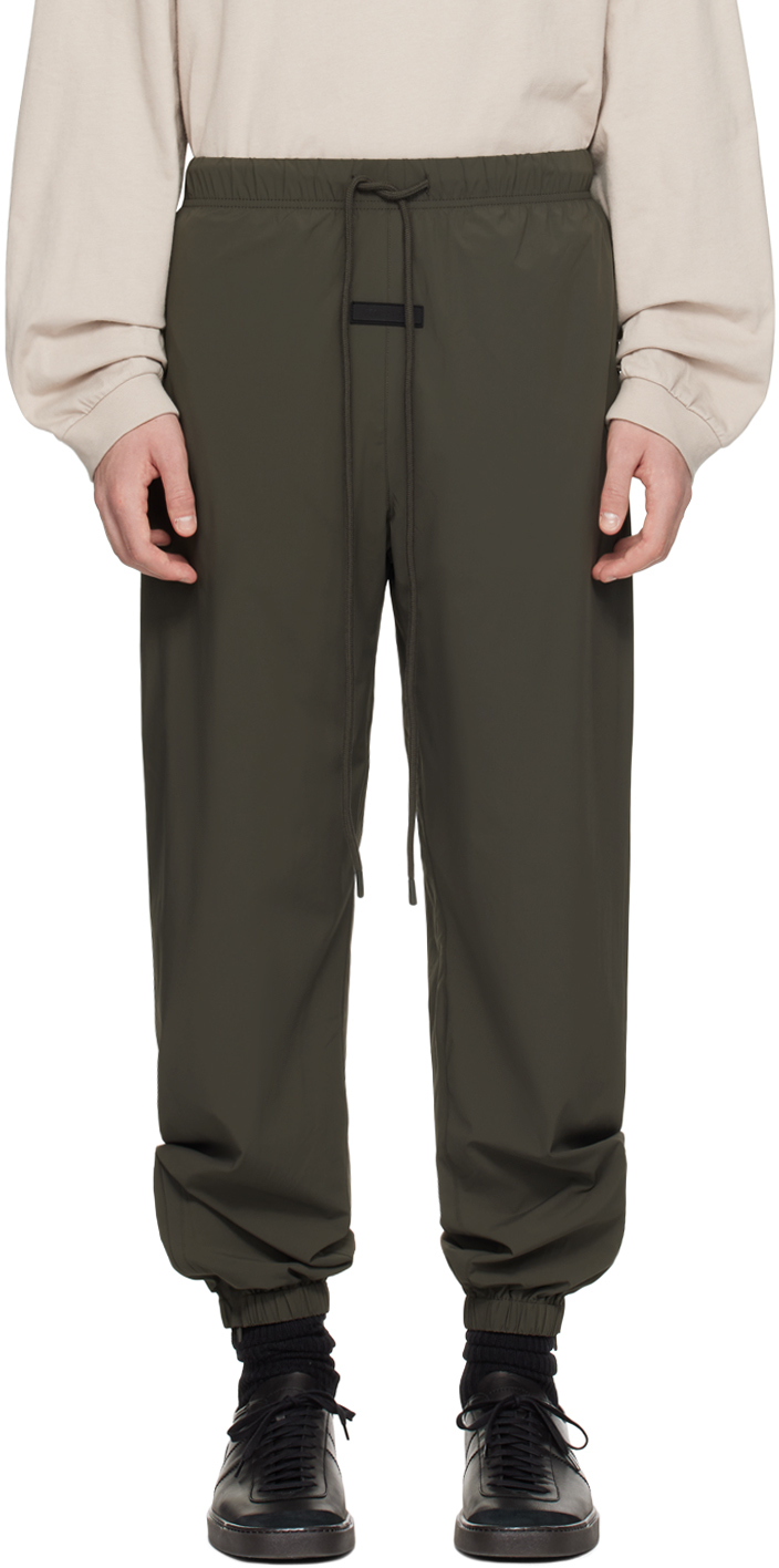 Gray Drawstring Track Pants