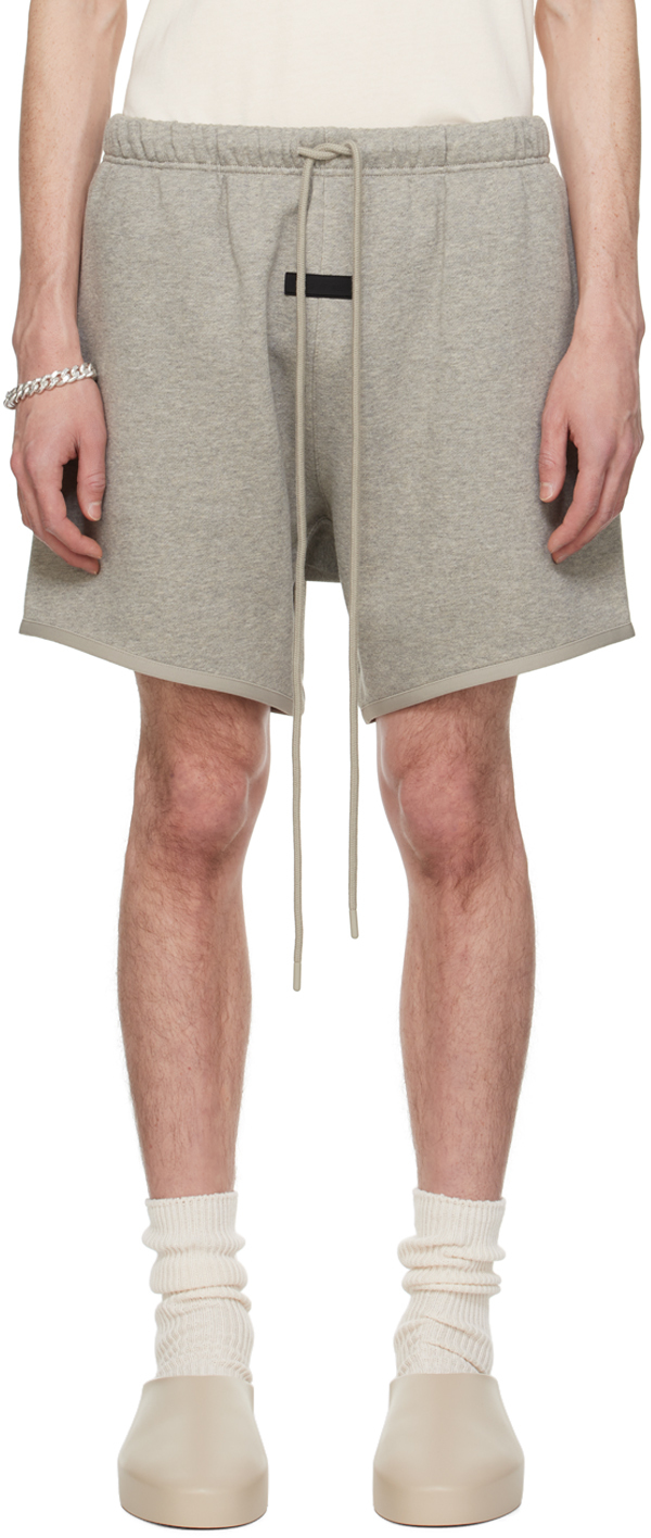 Gray Drawstring Shorts