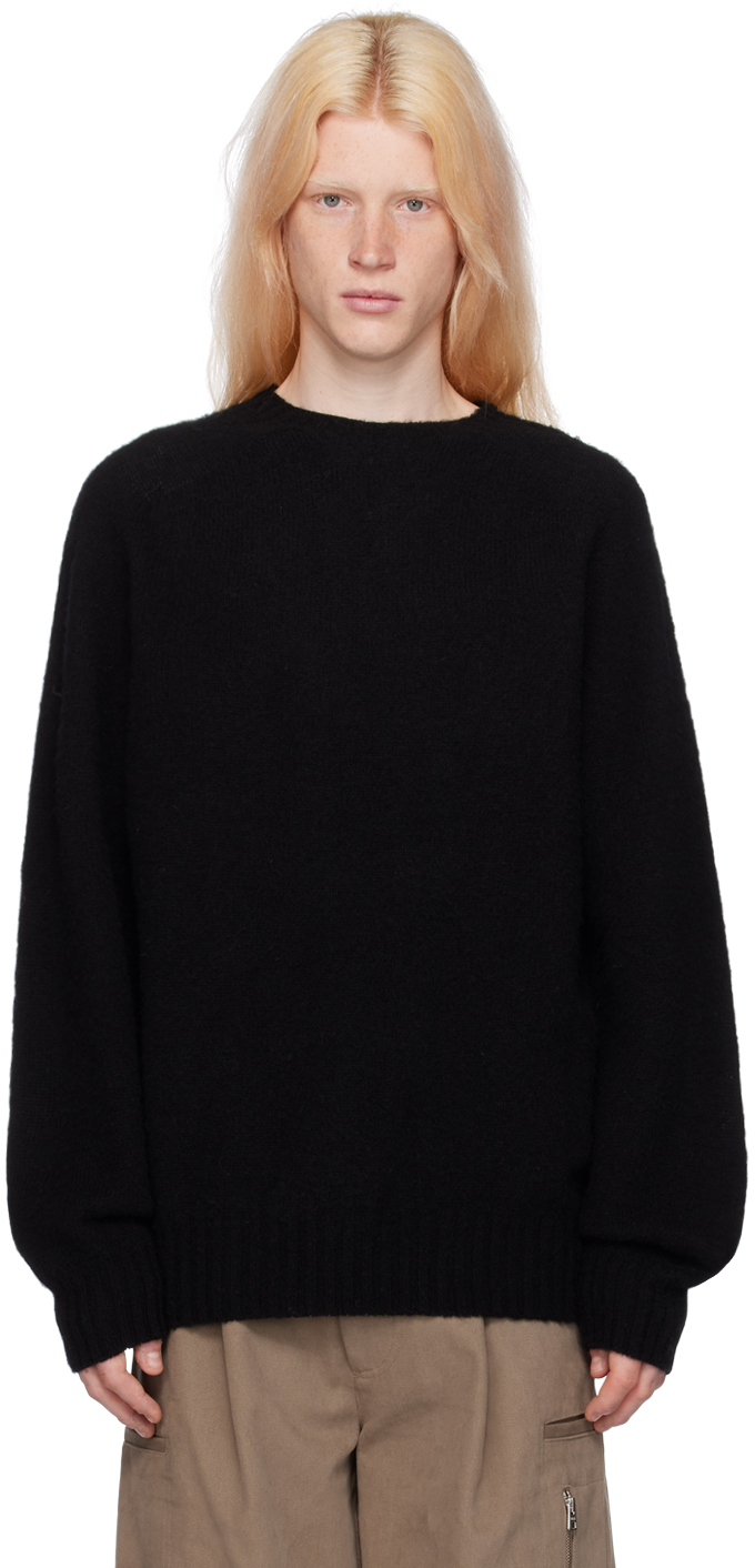 Ymc You Must Create Black Suededhead Sweater In 01-black