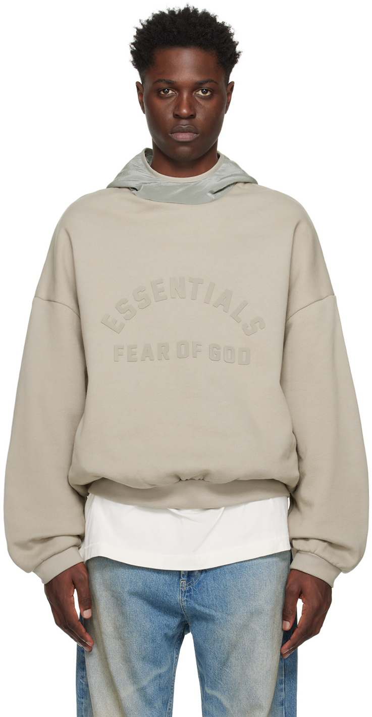 Fear of God ESSENTIALS: Gray Bonded Hoodie